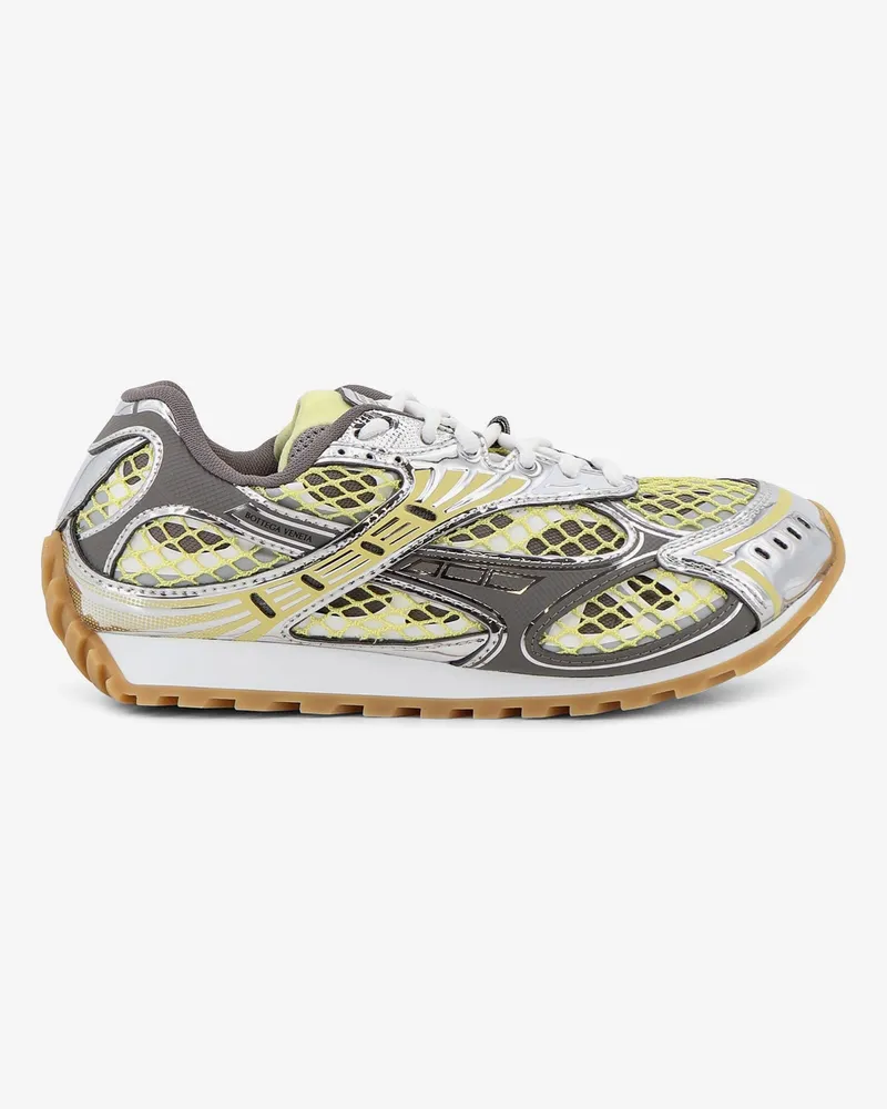 Bottega Veneta Orbit Mesh and Leather Sneakers -  - gender_Woman Grey