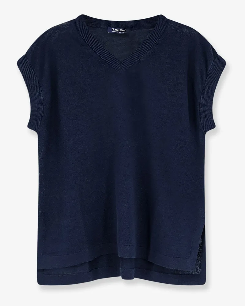 Max Mara Linen vest -  - gender_Woman Blue