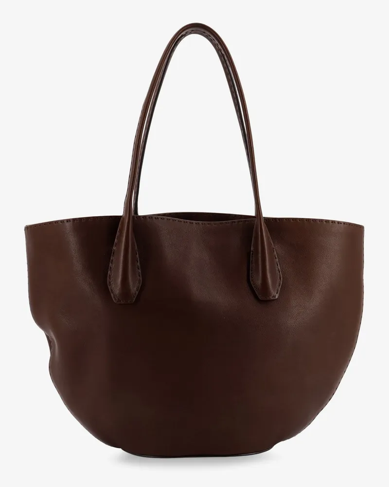 The Row Alger Tote leather shoulder bag -  - gender_Woman Brown