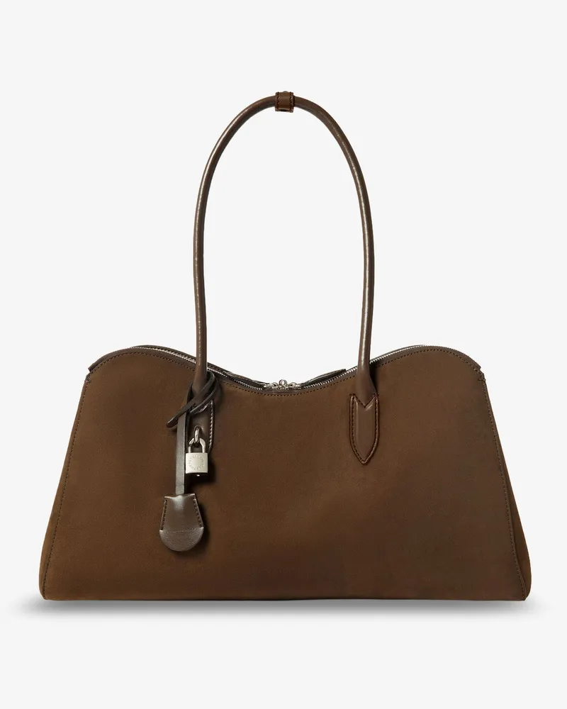 Stella McCartney Ryder vegan suede handbag -  - gender_Woman Brown