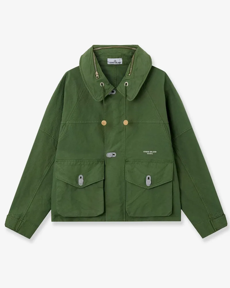 Stone Island Nyco Panama-TC S.I. Marina Jacket -  - gender_Man Green