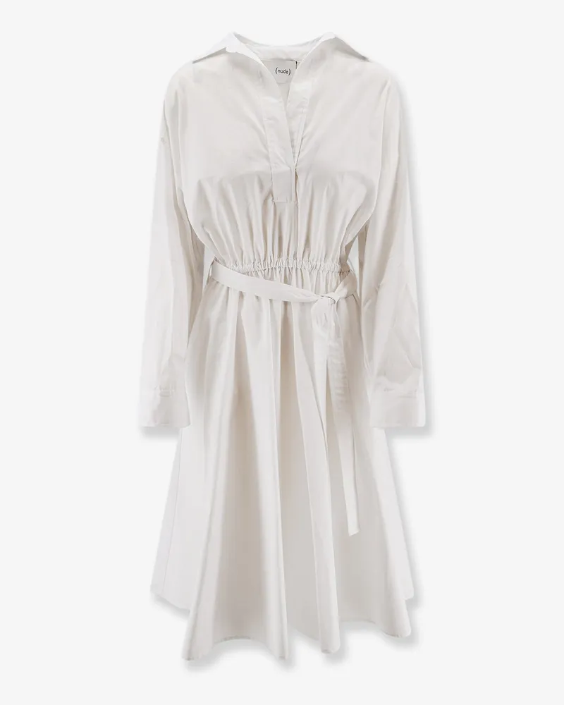 NUDE Polo cotton dress -  - gender_Woman White