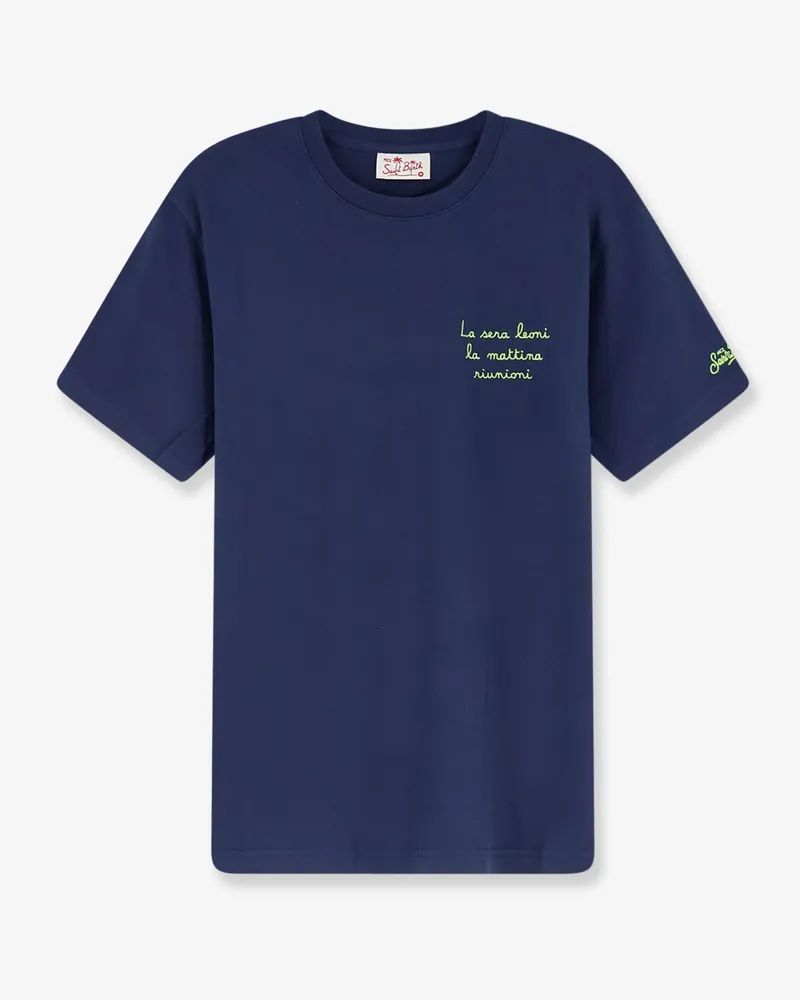 MC2 Saint Barth Cotton T-shirt -  - gender_Man Blue