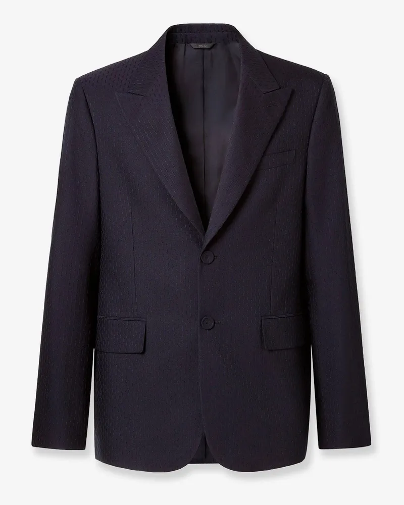 Fendi Formal wool and cotton blazer -  - gender_Man Blue