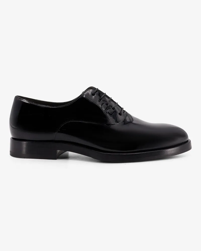 Brunello Cucinelli Oxford patent leather lace-up -  - gender_Man Black