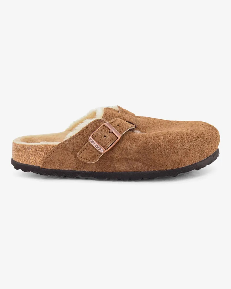 Birkenstock Boston VL/Shearling suede clog -  - gender_Unisex Brown