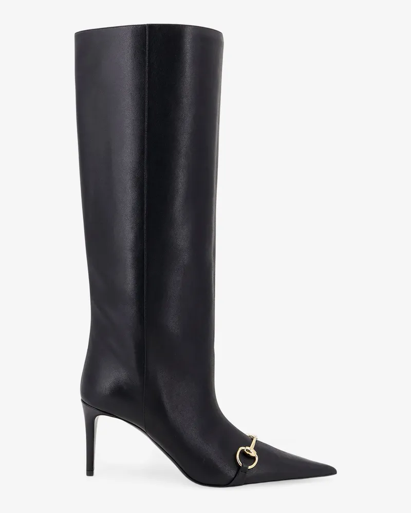 Gucci Donna slip-on leather boots -  - gender_Woman Black
