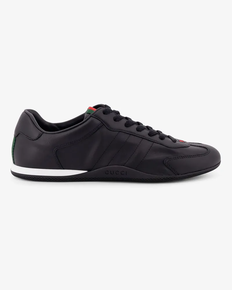Gucci Shift leather sneakers - GUCCI - gender_Man Black