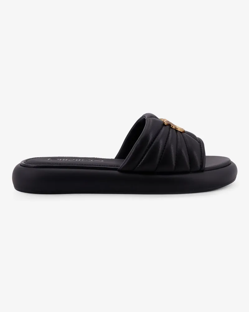 Pinko Fiona low leather sandals -  - gender_Woman Black
