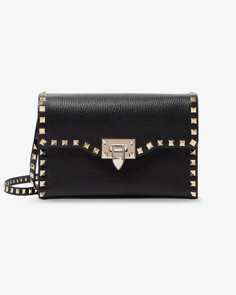 Valentino Garavani Rockstud leather crossbody bag -  - gender_Woman Black