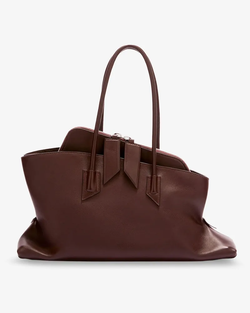 ATTICO La Passeggiata leather shoulder bag -  - gender_Woman Brown