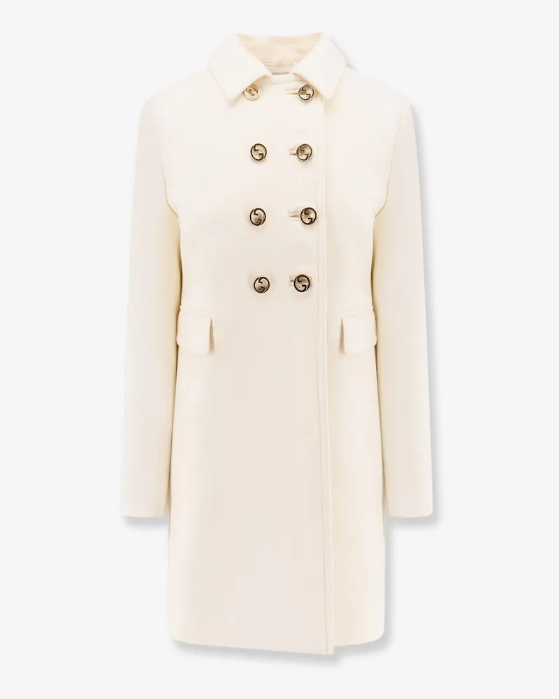 Gucci Wool coat with interlocking gg buttons -  - gender_Woman 