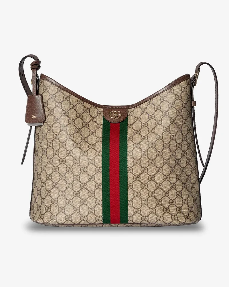 Gucci Ophidia GG fabric shoulder bag -  - gender_Woman Beige