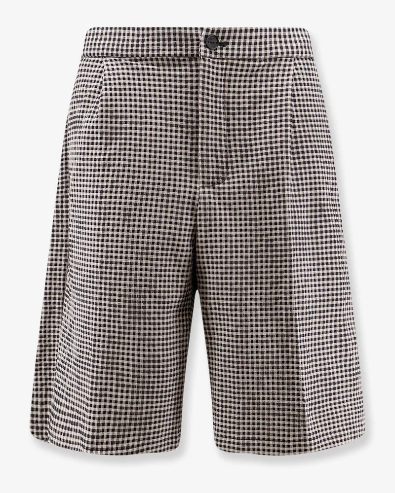 Hevò Torre Lapillo checked shorts -  - gender_Man Black