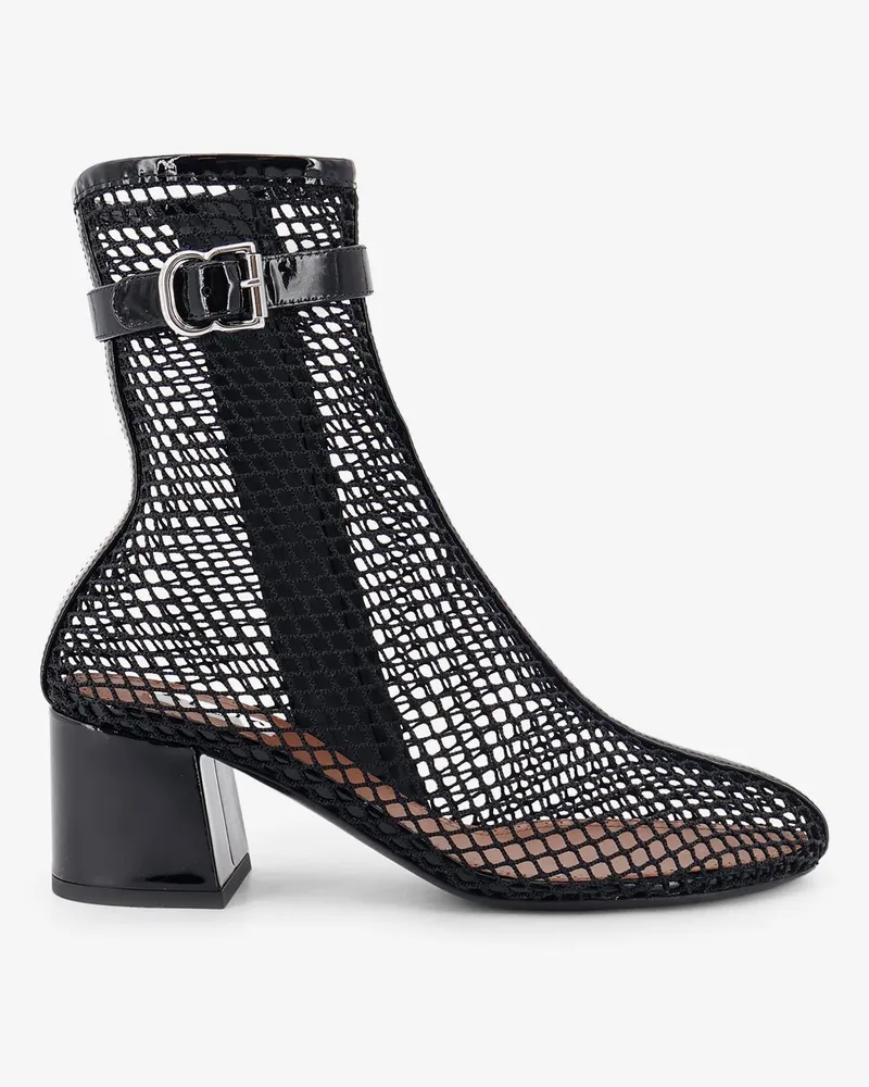 Alaïa 55 mesh and patent leather boots -  - gender_Woman Black
