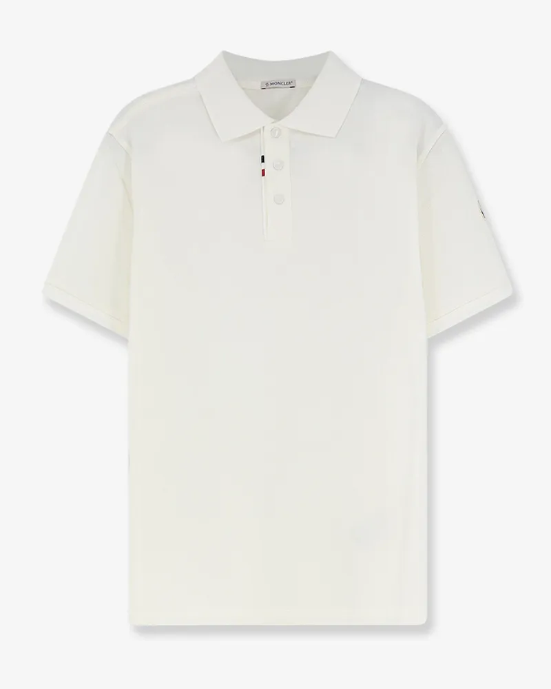 Moncler Cotton pique polo shirt -  - gender_Man White