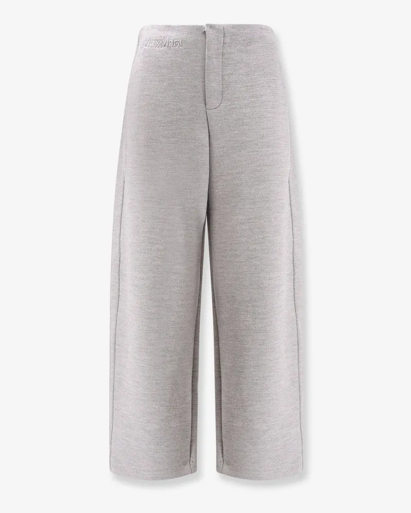 Max Mara Ebrien wool and cotton trousers -  - gender_Woman Grey