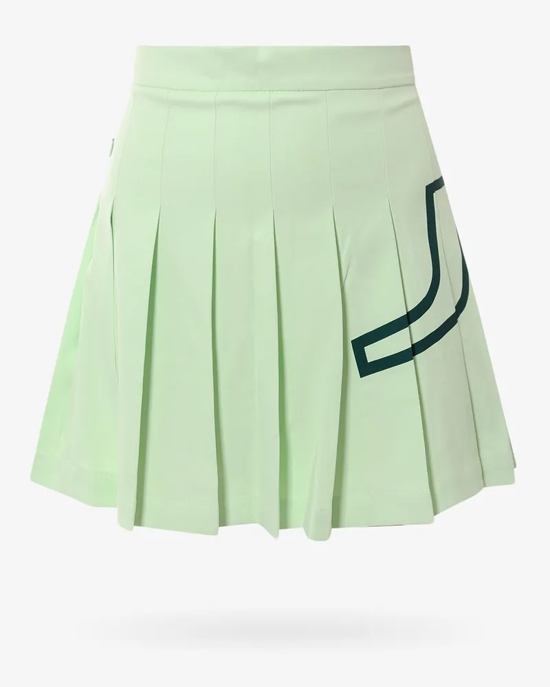 J.Lindeberg Recycled technical fabric pleated skirt -  - gender_Woman Green