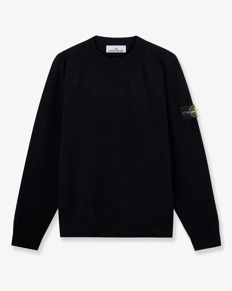 Stone Island Virgin wool blend sweater -  - gender_Man Black