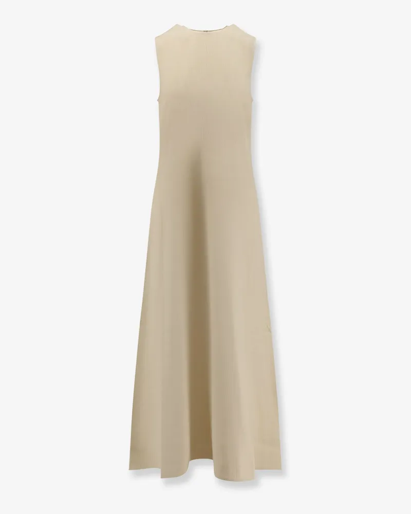 Totême Woven Stripes viscose long dress -  - gender_Woman White