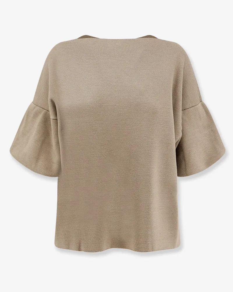 NUDE Wool blend boat neck sweater -  - gender_Woman Beige