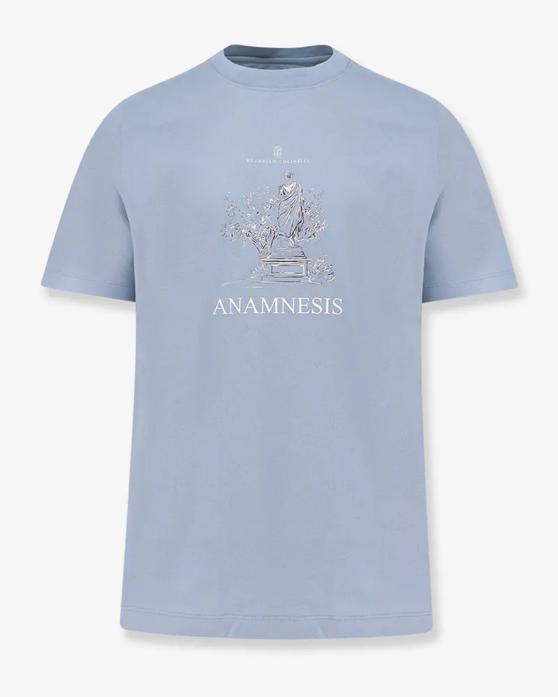 Brunello Cucinelli Cotton T-shirt -  - gender_Man Blue