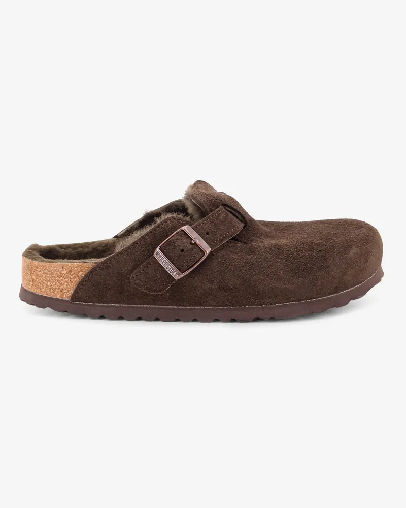 Birkenstock Boston VL/Shearling suede clog -  - gender_Unisex Brown