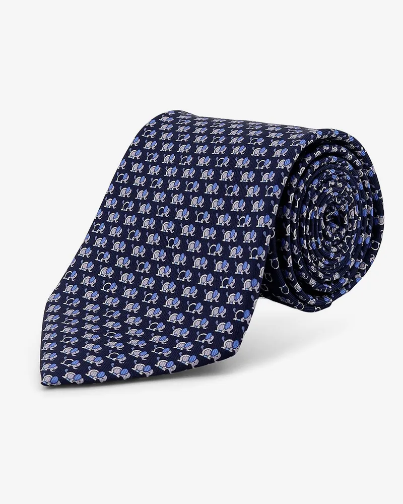 Ferragamo Orazio silk tie -  - gender_Man Blue