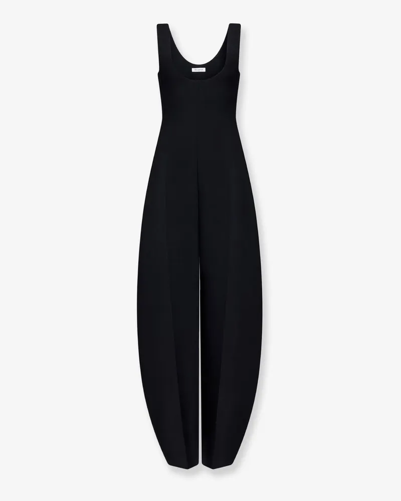 Alaïa Round virgin wool jumpsuit -  - gender_Woman Black