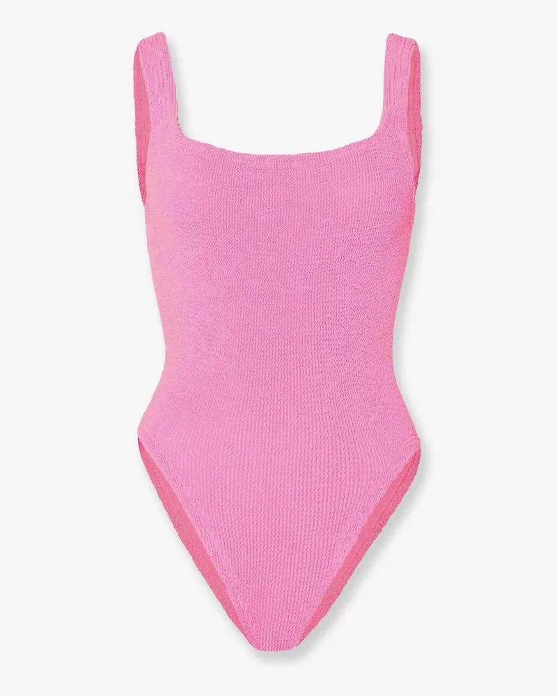 Hunza G Crinkle fabric one-piece swimsuit -  - gender_Woman Pink