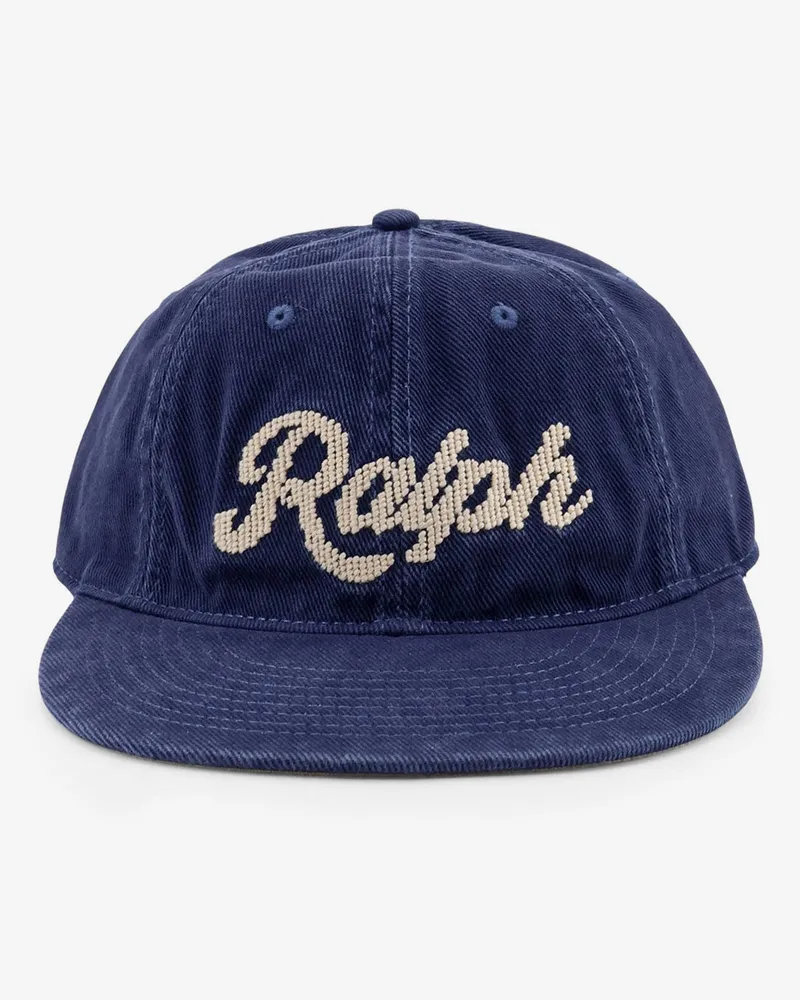 Ralph Lauren Denim hat with logo on the front -  - gender_Man Blue