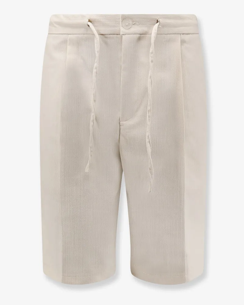 Hevò Torre Lapillo cotton blend shorts -  - gender_Man Beige