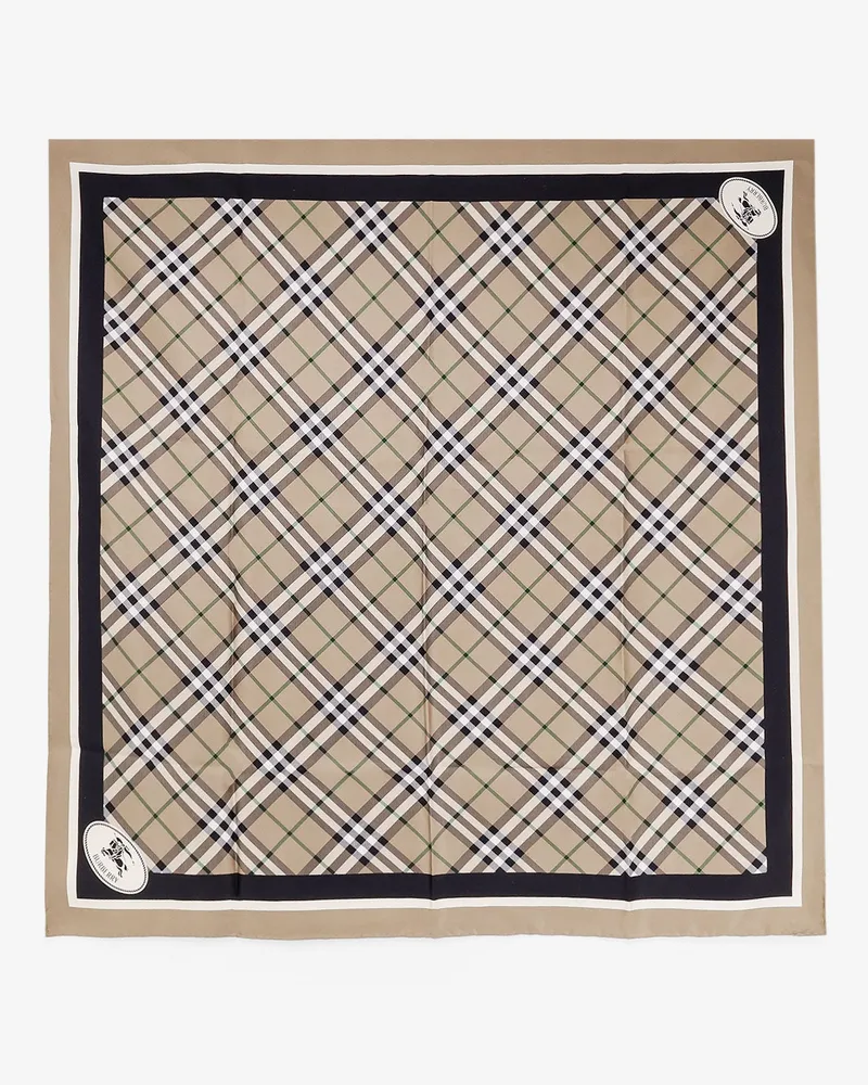 Burberry Silk foulard -  - gender_Woman Green