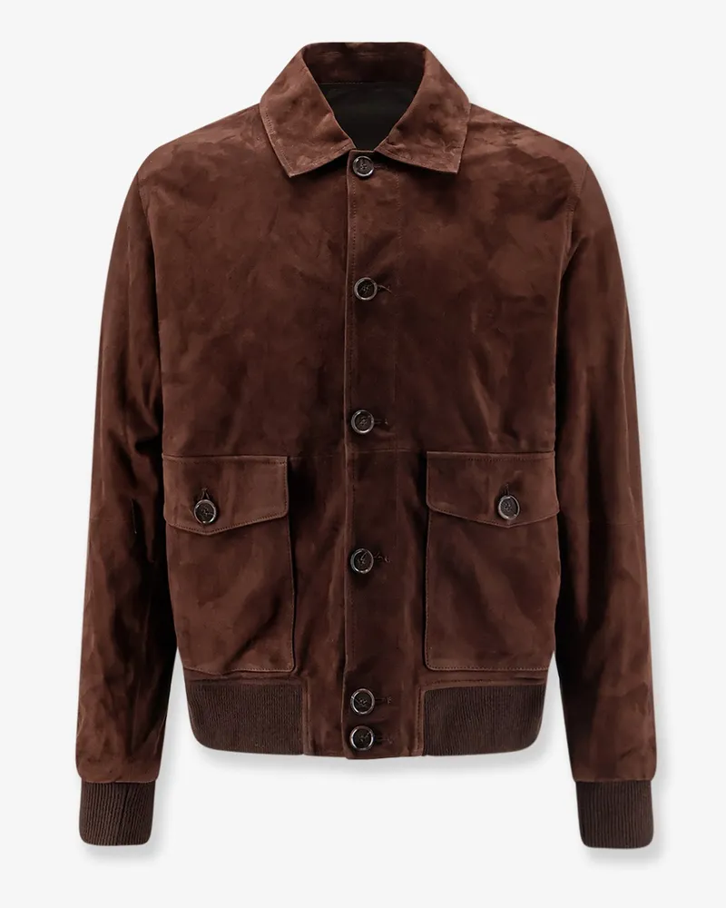 Arma Tomme reversible suede jacket -  - gender_Man Brown