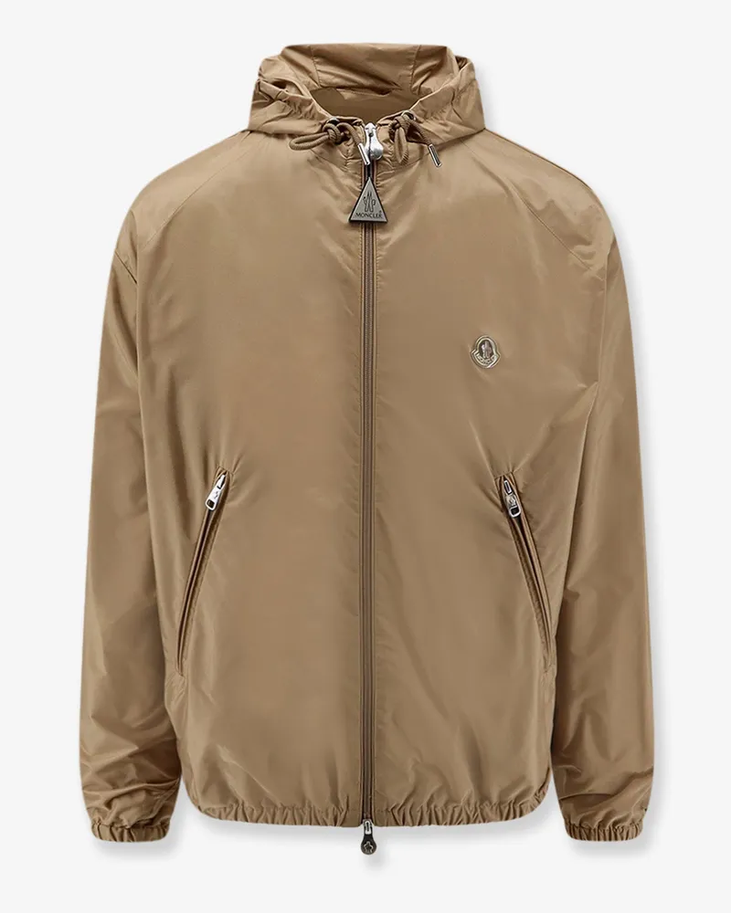 Moncler Nylon hooded jacket -  - gender_Man Beige