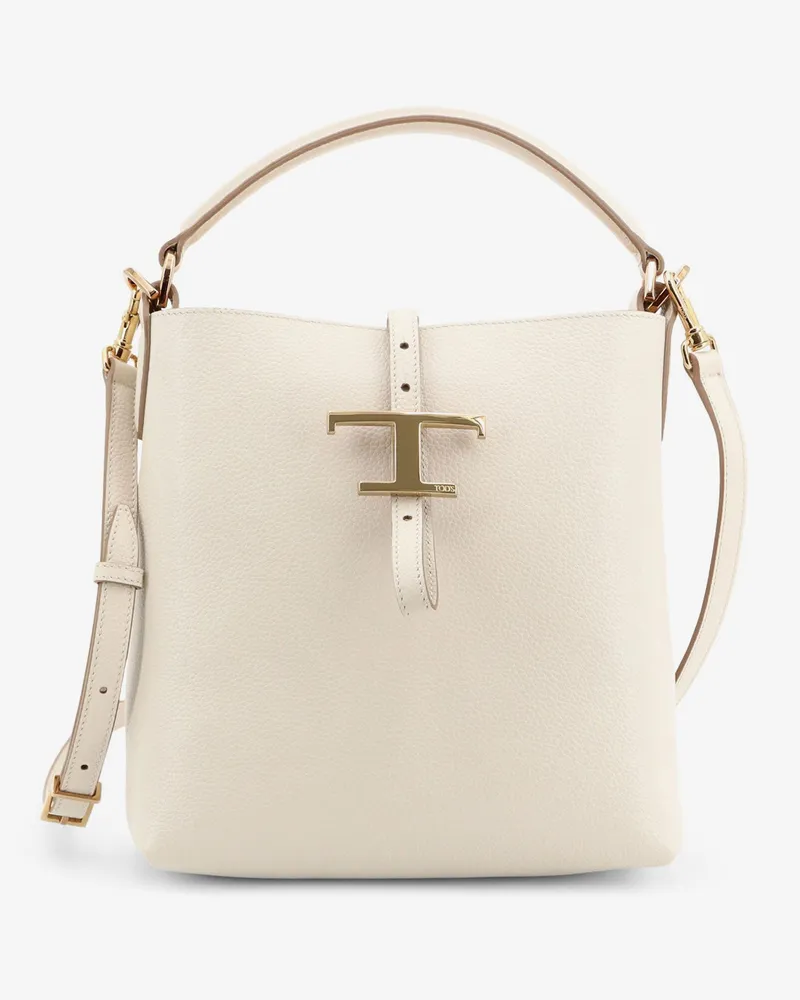 TOD'S T Timeless leather crossbody bag -  - gender_Woman Beige