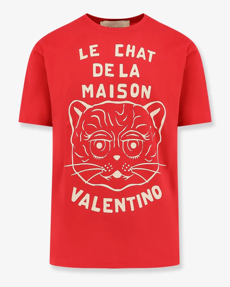 Valentino Garavani Le Chat de la Maison cotton T-shirt -  - gender_Man Red