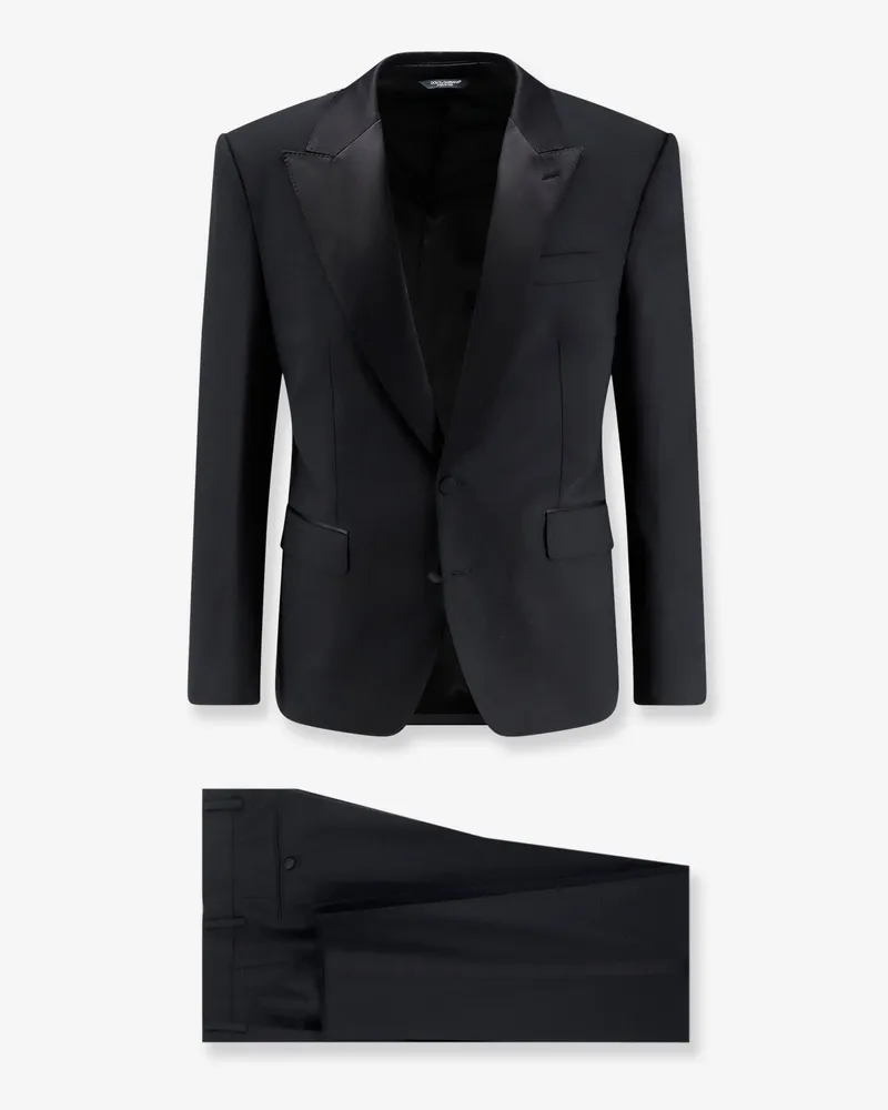 Dolce & Gabbana Sicilia virgin wool and silk blend tuxedo -  - gender_Man Black