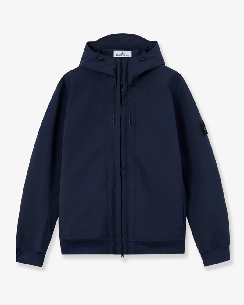 Stone Island Soft Shell-R-e.dye®  Technology Wind and Water Resistant Jacket -  - gender_Man Blue