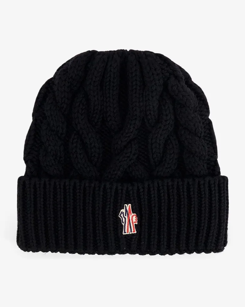 Moncler Virgin wool beanie hat -  - gender_Woman Black