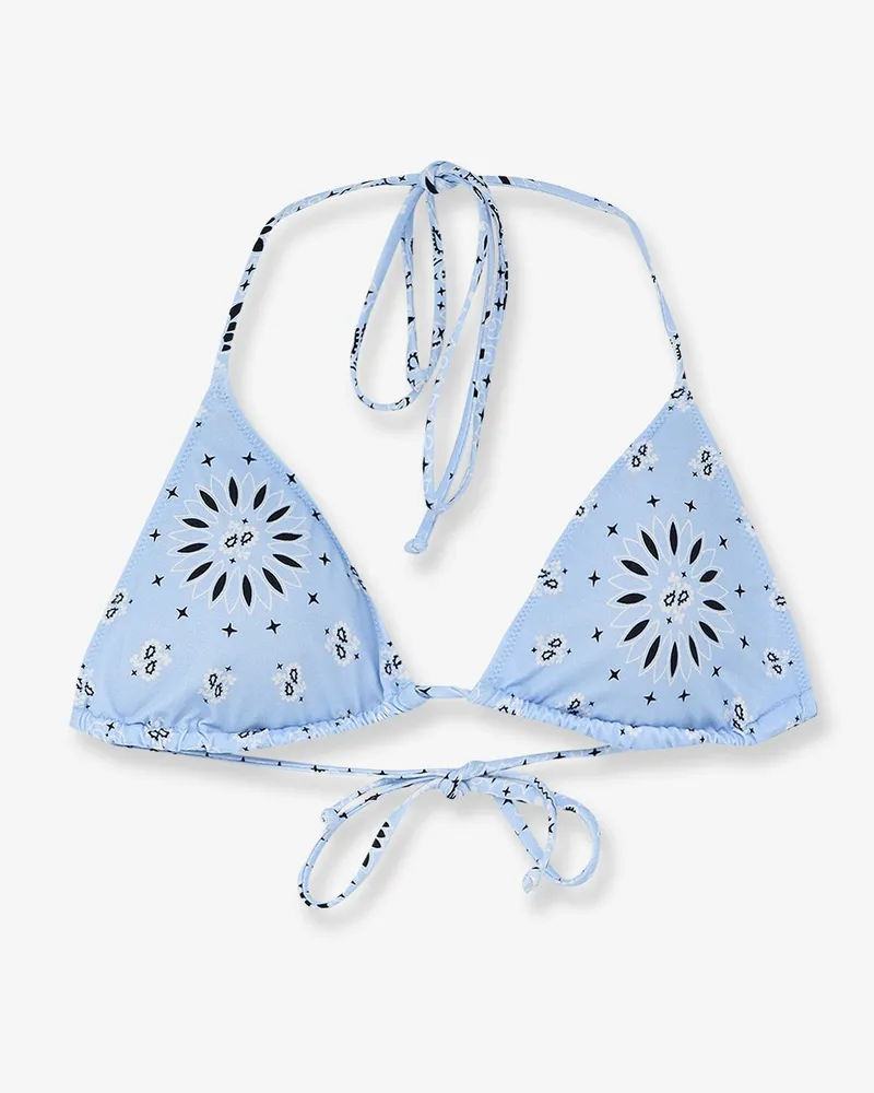 MC2 Saint Barth Leah Bikini Top with Bandana Round print -  - gender_Woman Blue