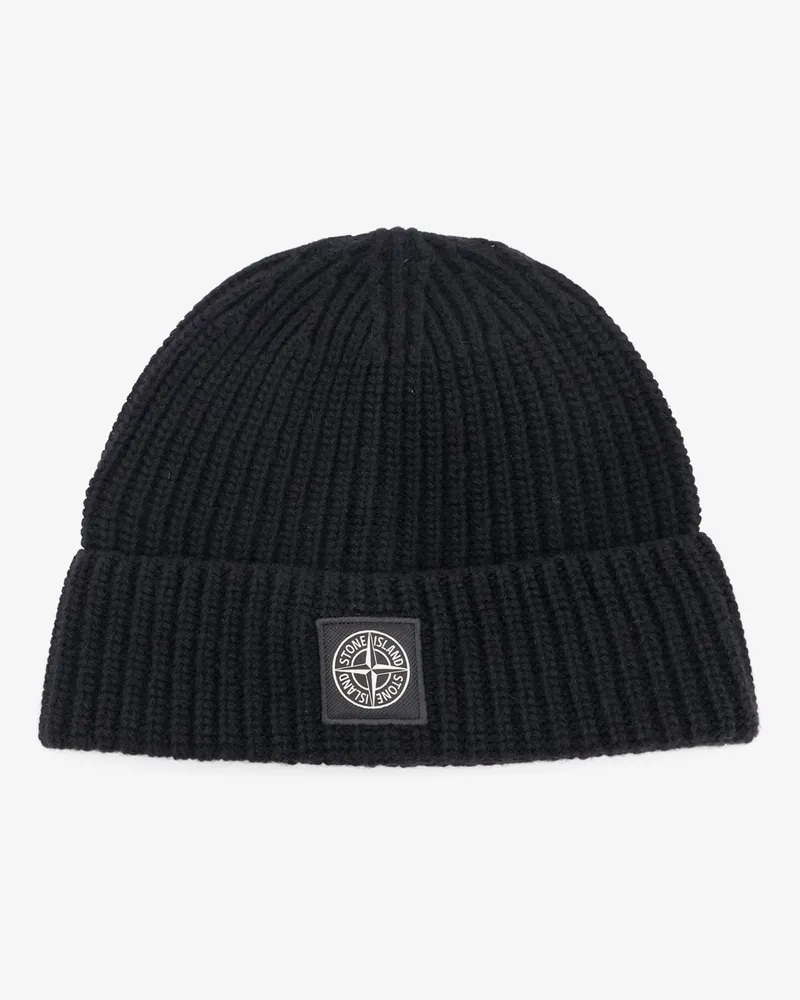 Stone Island Geelong virgin wool hat -  - gender_Man Black