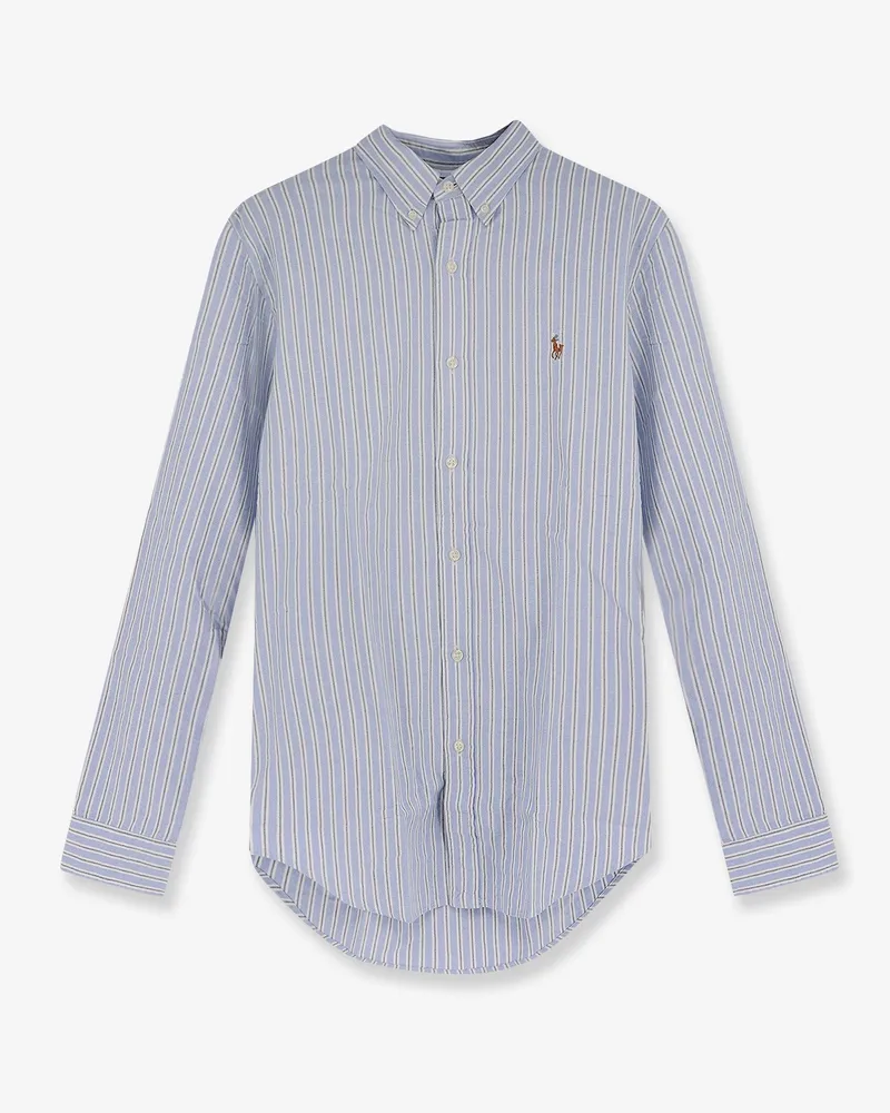 Ralph Lauren Slim Fit cotton shirt -  - gender_Man Blue