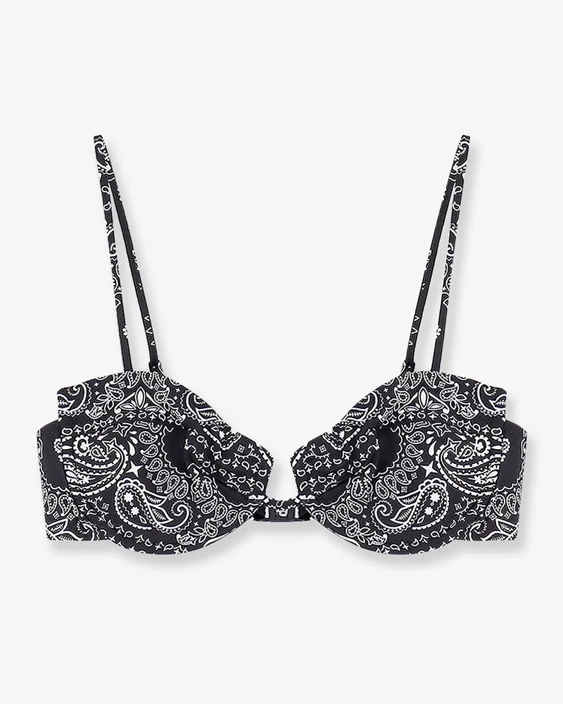 MC2 Saint Barth Salina nylon bikini top -  - gender_Woman Black