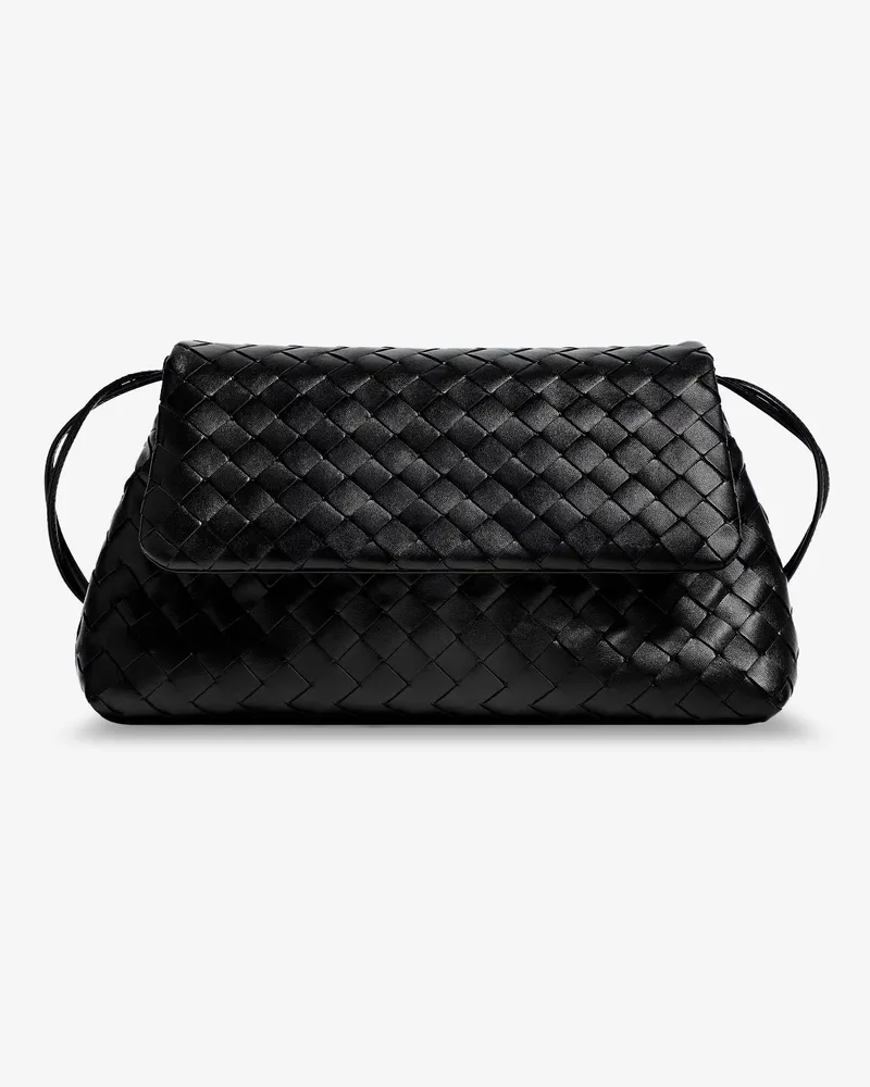 Bottega Veneta Leather shoulder bag with Intrecciato pattern -  - gender_Woman Black