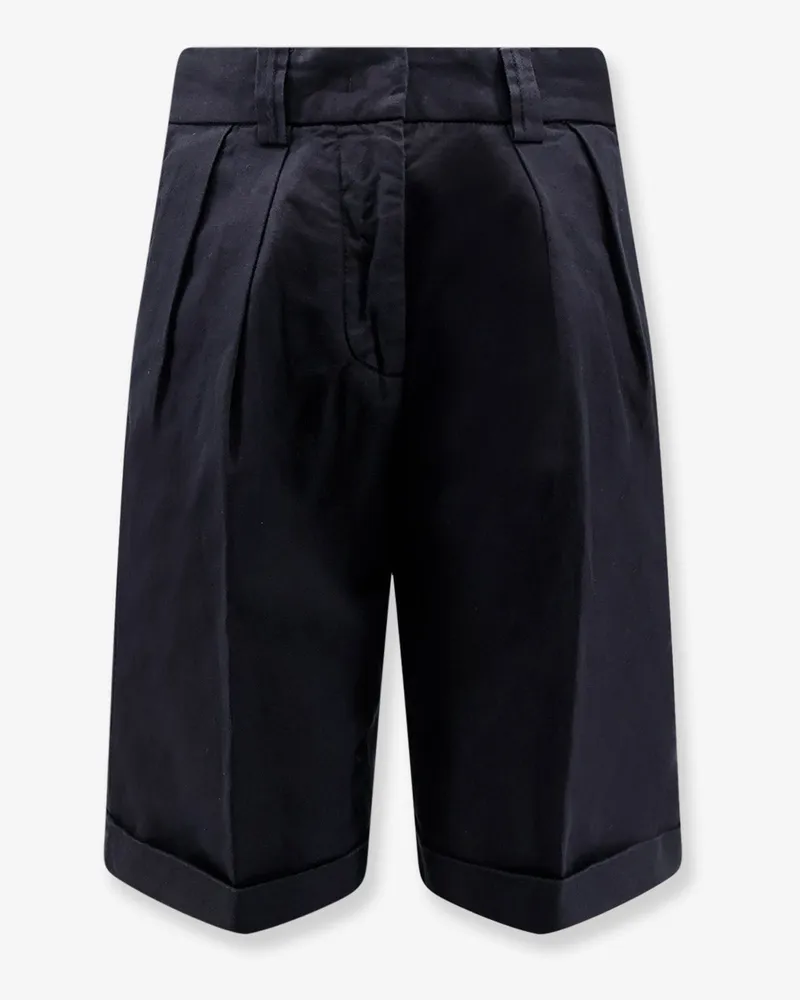 ASPESI Cotton and linen shorts -  - gender_Woman Blue