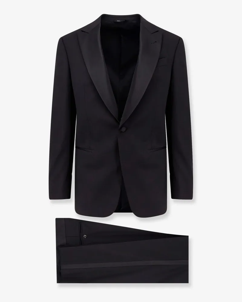 Giorgio Armani Virgin wool smoking with satin profiles -  - gender_Man 