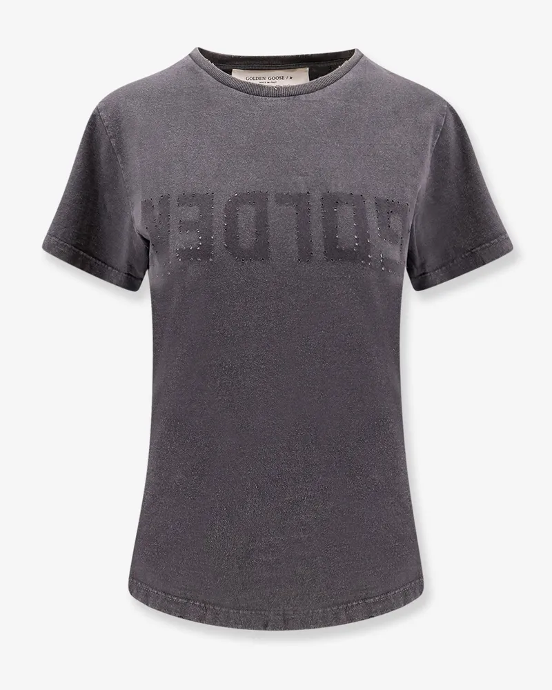 Golden Goose Doris cotton T-shirt with logo detail -  - gender_Woman Grey