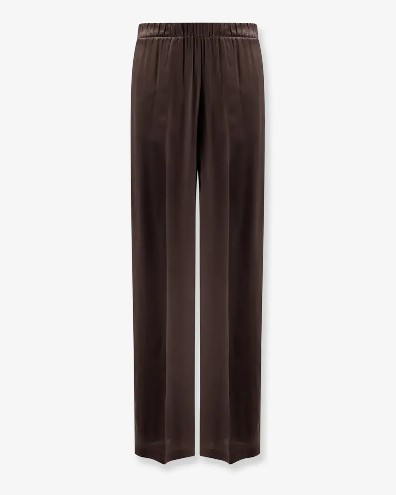 Semicouture Satin trousers -  - gender_Woman Brown