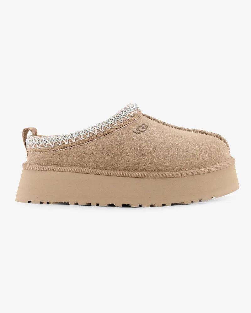 UGG W Tazz suede sandals with engraved logo -  - gender_Woman Beige